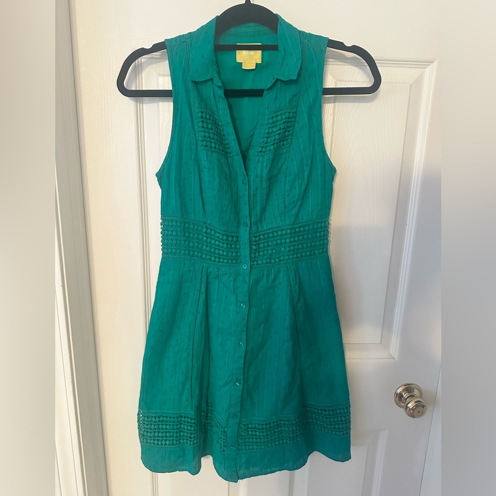 Maeve Kelly Green Dress with pockets Size 2